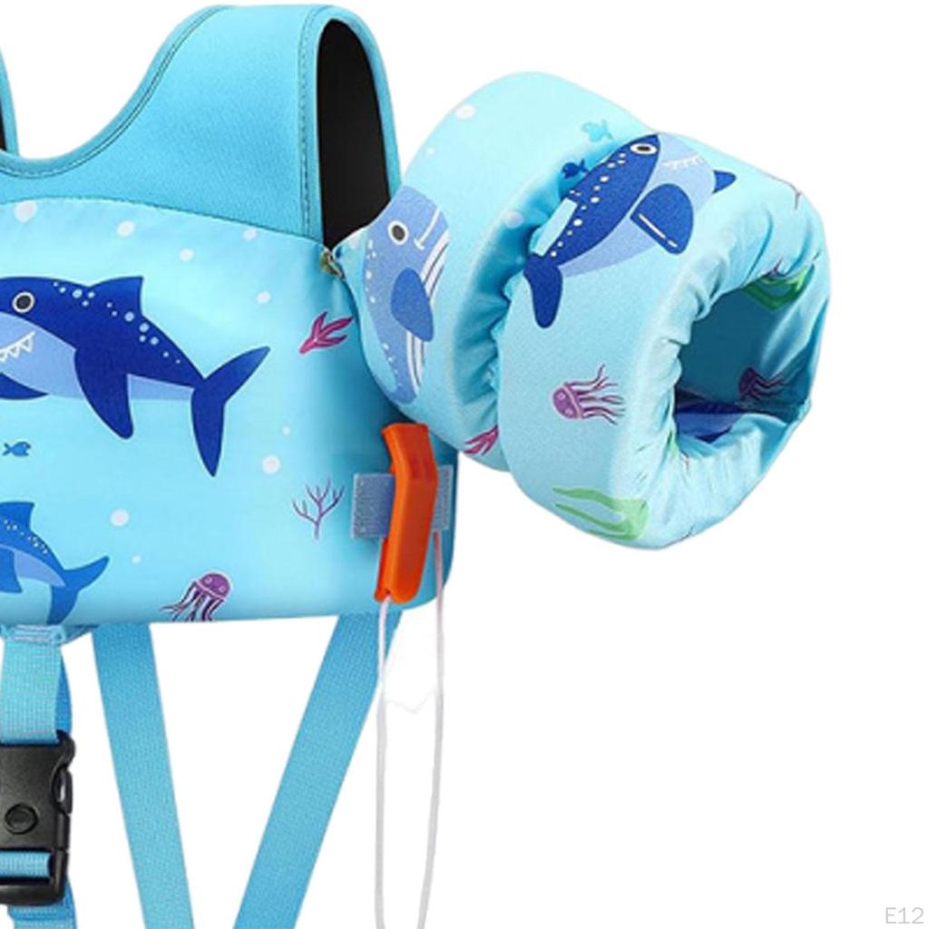 Baby Swim Flotation Vest Toddlers Float Light Blue S Shark