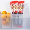 2Pcs Refrigerator Storage Box Transparent Buckle Design PP Fridge Side Door Food Holder for Kitchen