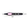 1pc Three Hole Eyebrow Tweezer Bevel Eyebrow Trimming And Pulling Eyebrow Clip With Rubber Pads