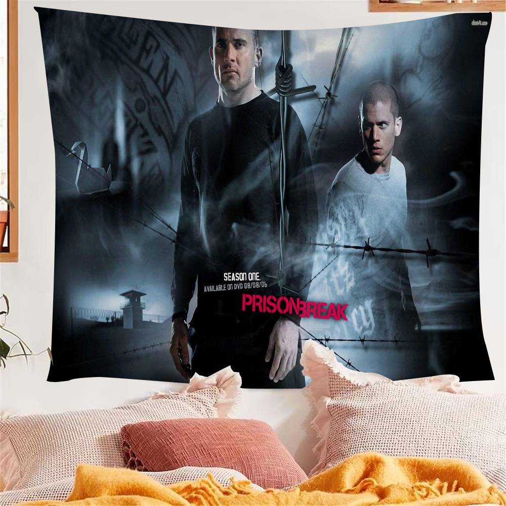 HighDefinition Prison Break Classic TV Series Colorful Tapestry Wall Hanging Bohemian Wall Tapestrie Mandala Wall Hanging Sheets