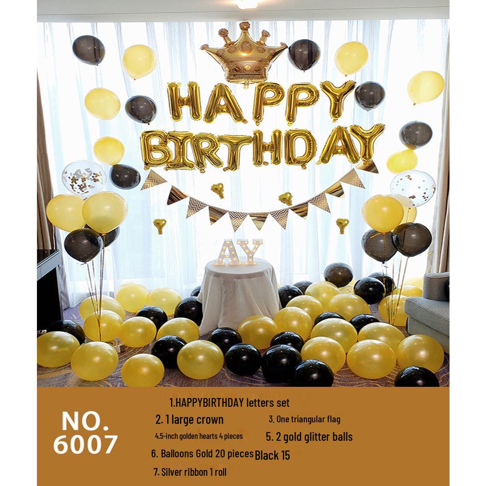 Romantic Birthday Balloon Set: High-End Decorations for Boyfriend or Girlfriend