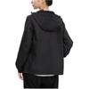 Li Ning Logo Printed Zip-Up Hoodie Women jackets Black AFDR832-6