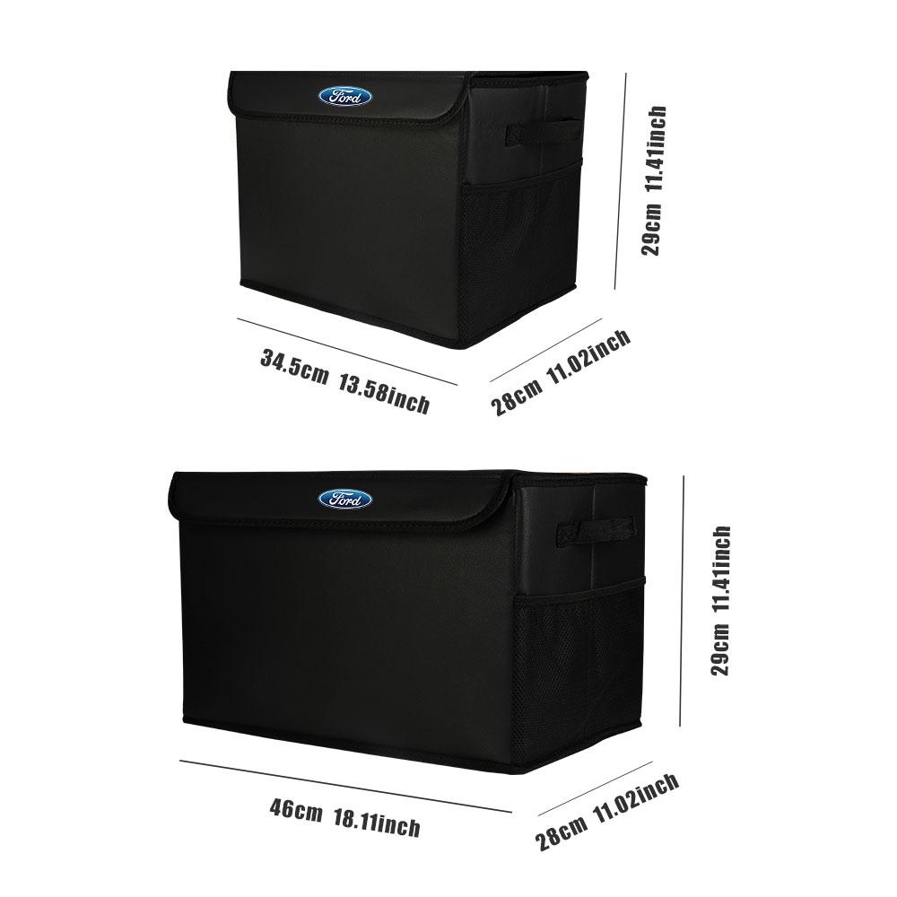 Car Large Storages Box Organizer Bag Sundries Stowing Tidying For Ford Focus Kuga Mustang ST Racing Transit Mondeo Mk7 8 Shelby