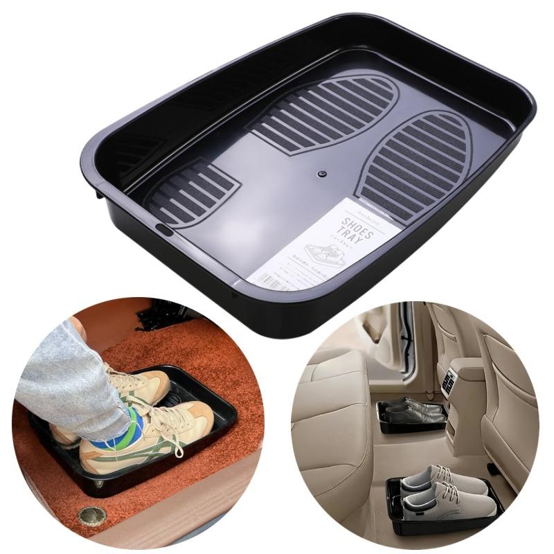 Car Shoe Storage Tray Multifunctional Vehicle Organizer Durable Under Seat Interior Accessory For Shoes Small Items