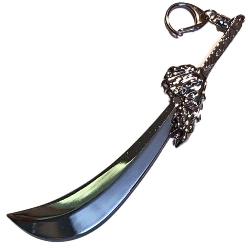 

Silver Tetsusaiga Keychain Strap Charm Goods Ryu Goods Keyring