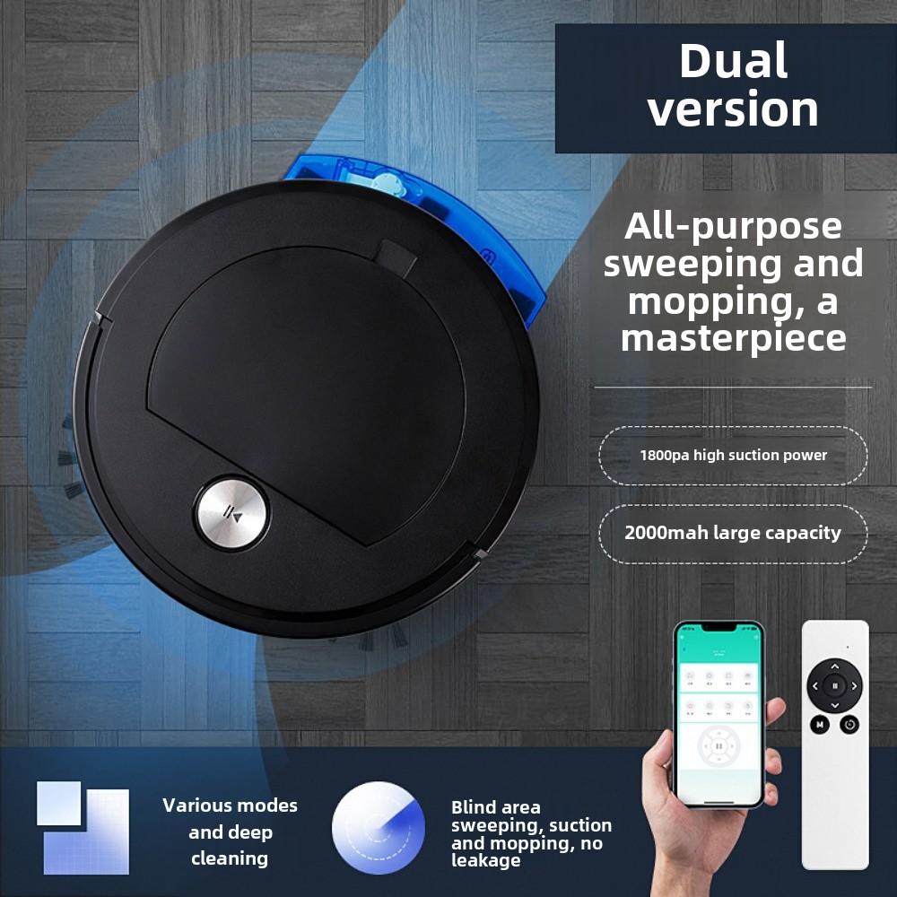 Intelligent Sweeping Robot Integrated Suction and Towing Household Planning Route with Remote Control Vacuum Cleaner with Water Tank