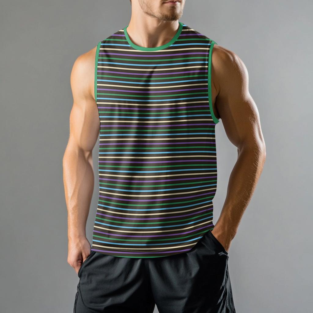 Men's Fashion Printed Sports Casual Sleeveless Vest