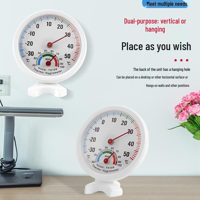 

Office & Home Battery-Free Thermohygrometer TH108 - Standable & Hangable
