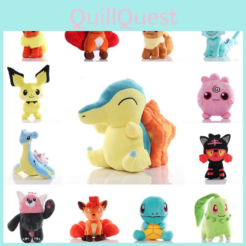 Anime 40style Pikachues Charmander Eevee Image Toys Cartoon Doll Plush