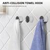 3 szt. Uchwyt na ręcznik Okrągły wieszak na ręcznik Samoprzylepny Łatwy montaż Łatwy w użyciu Ręcznik z materiału ABS