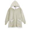 Wearable Blanket Hoodie for Men Oversized Hooded Blankets Sweatshirt Cozy Warm Fleece Blanket with Sleeves Adults Winter House Robes With Pocket