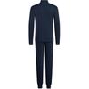 Emporio Armani FW24 Logo Print Stand Collar Casual Long Sleeve Cuffed Sports Suit Men suits Navy-Blue 112103-CS590-00135