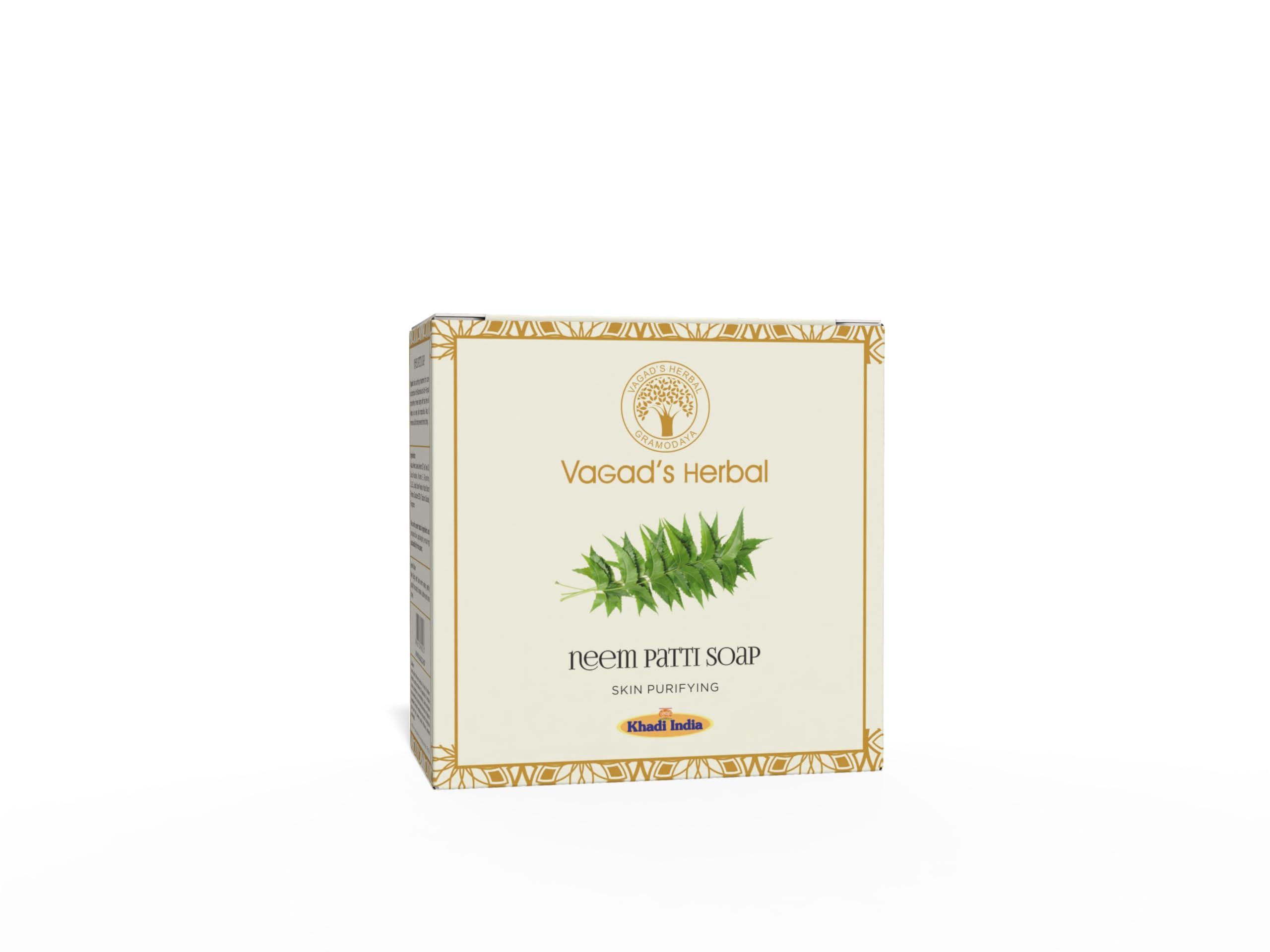 VAGAD S Neem Patti Soap 100g | Bathing Bar with Neem Leaves Oil & Tea Tree Oil | Cleansing Formula | Helps Remove Dirt & Surface Impurities | Suitab