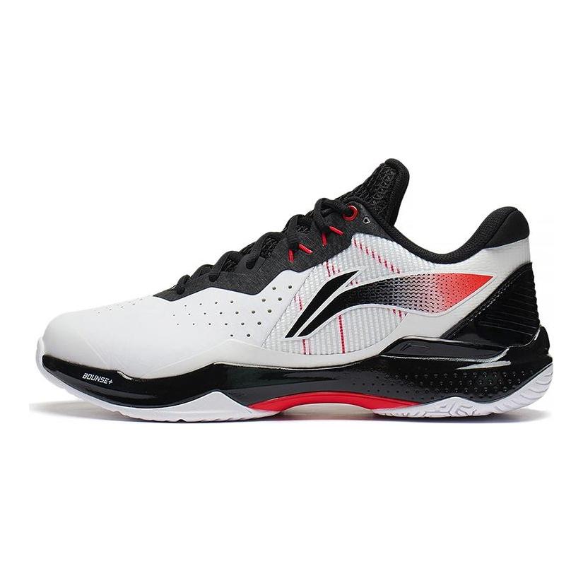 Li Ning Badminton Shoes Unisex Low top Standard White/Black AYAS018-2