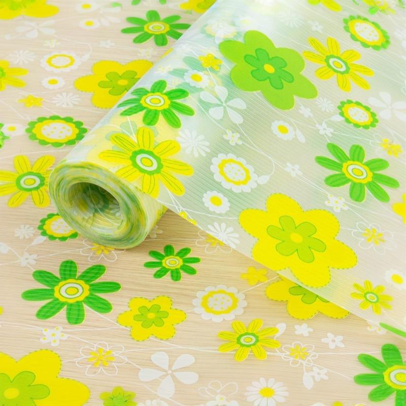 4Pcs Shelf Liner Non-Adhesive Waterproof Drawer Liner Durable Easy-To-Cut Eva Shelf Paper For Kitchen Cabinets Refrigerator