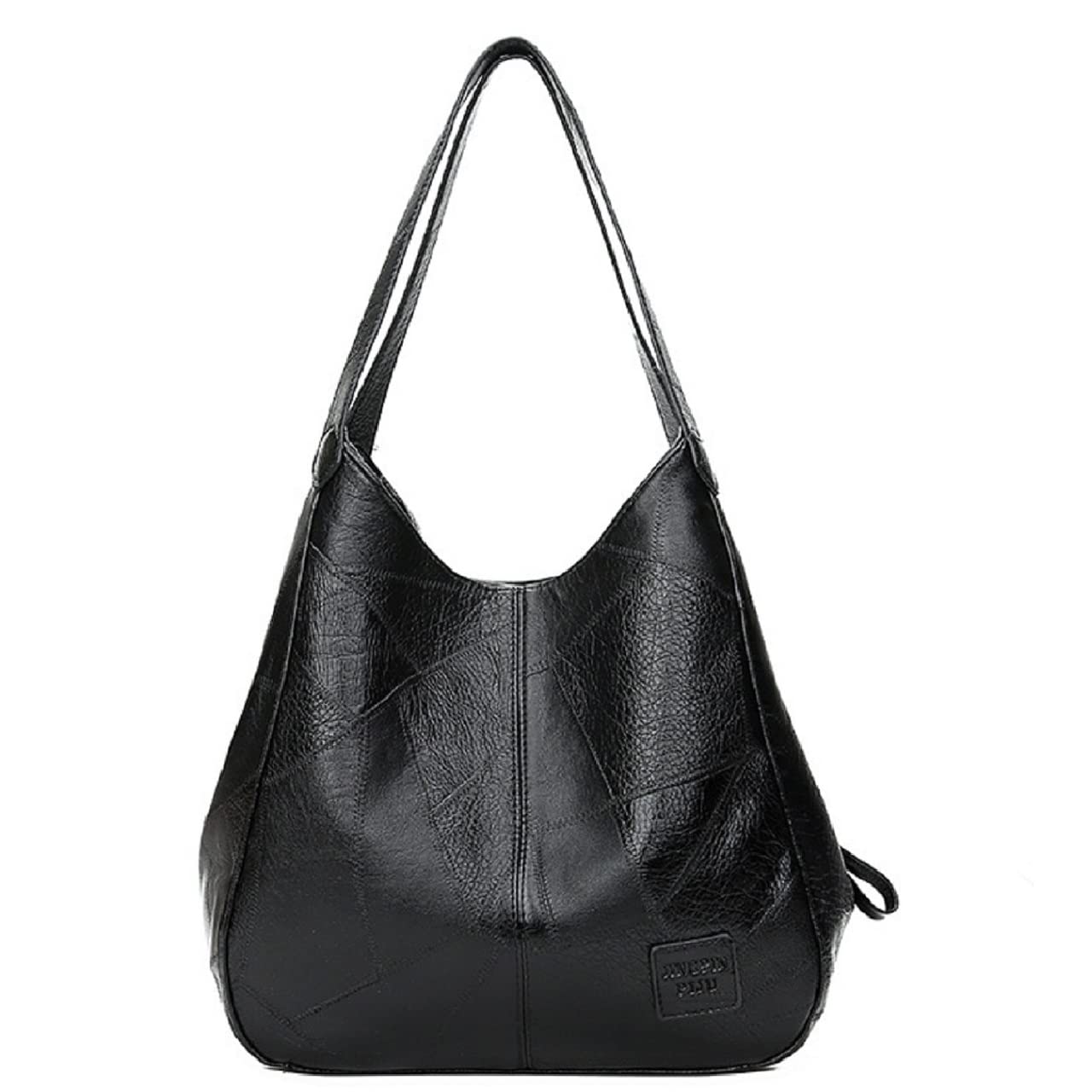 

Tote Shoulder PU Large For Commuting to Work or 3 Layers [Brightrust] Bag, Bag, Handbag, Women s, Leather, Capacity, School, (Black) чорний