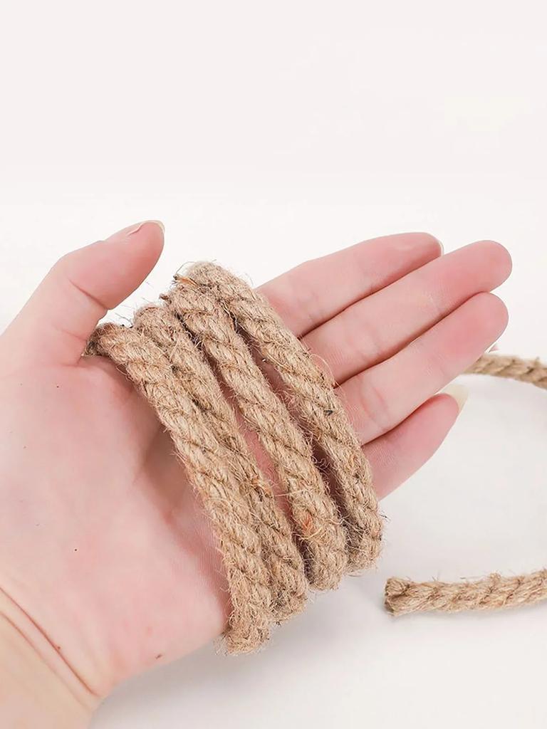 1pc-Natural Jute Rope Heavy Duty Twine Hemp Twisted Cord Macrame String DIY Craft Handmade Decoration Pet Scratching