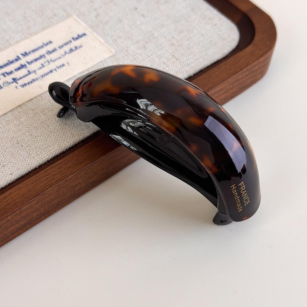 Simple Temperament High Ponytail Buckle Clip Acetate Twist Hair Clips  Women Girls Gift