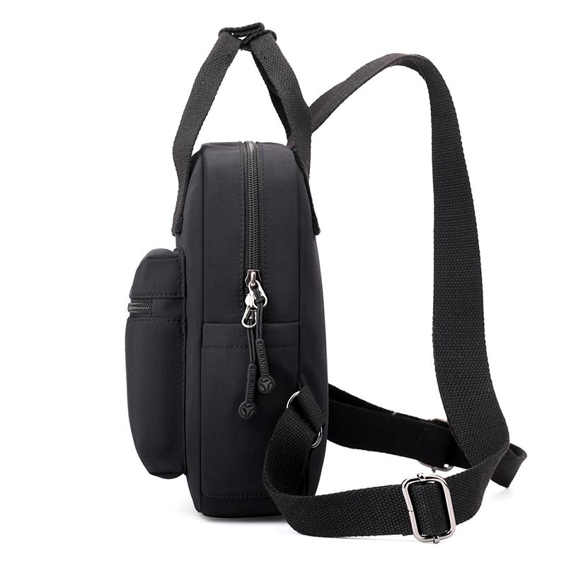 Nylon Backpack Women's Schoolbag Solid Color Small Handbag Travel Lightweight Backpack