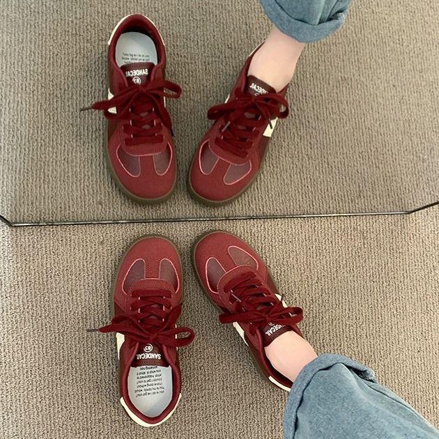 Dexun Shoes Women's New Spring and Autumn Versatile Casual Board Shoes Retro Casual Sports Forrest Gump Shoes Single Shoes Women's Campus