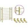 48 Bottle Wine Rack In Golden Metal