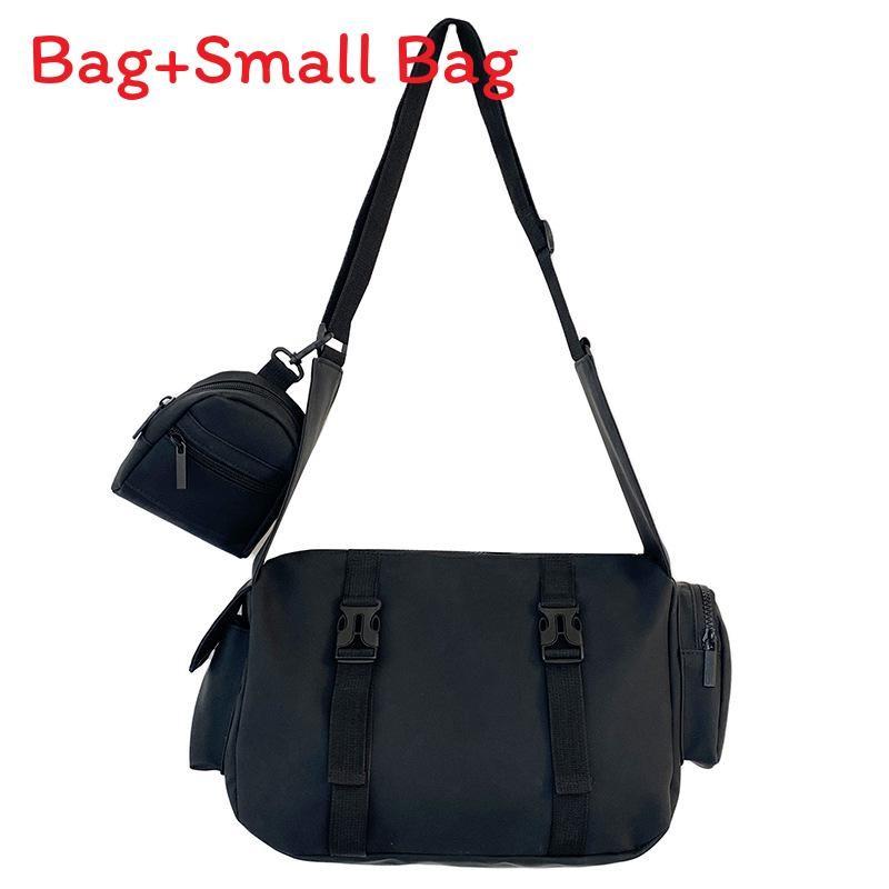Kids Solid Simple Color Large Capacity Shoulder Bag With Breathable Material
