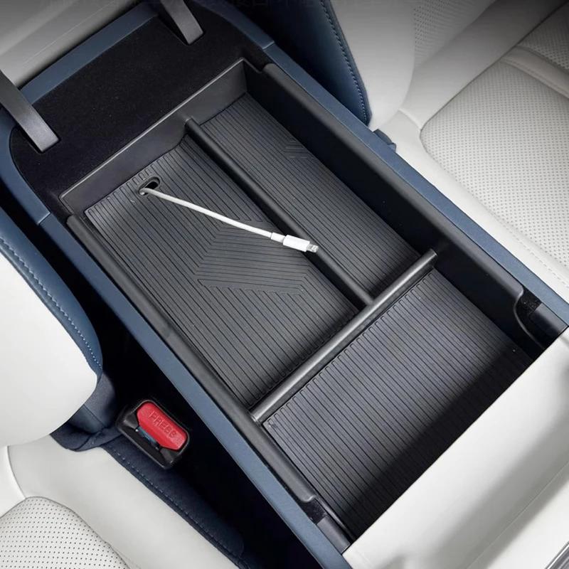For ZEEKR 007 ABS Dashboard Storage Box Center Console Hidden Tray Behind Screen Car For Zeekr 007 Accessories Tidying
