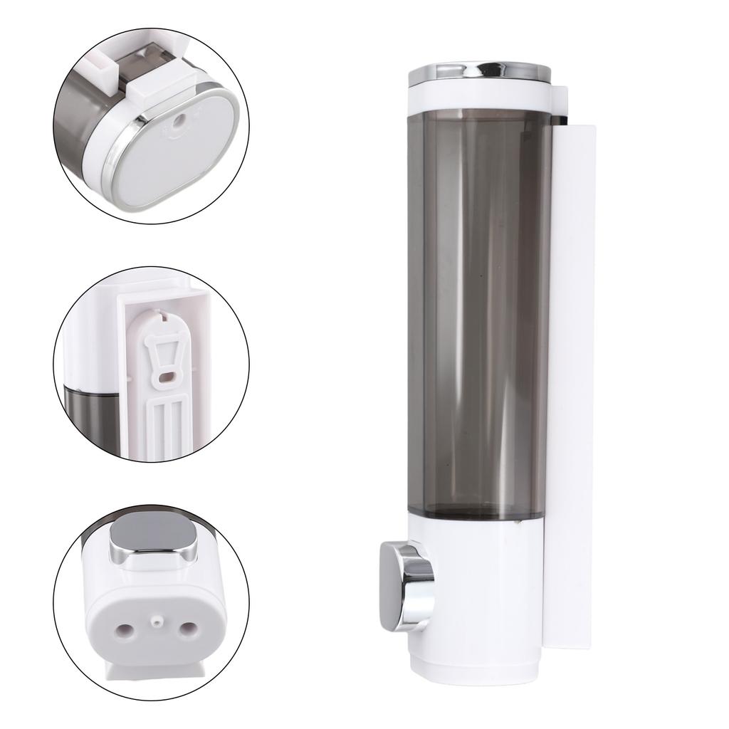 Wandmontierter Seifenspender, 300 ml, Badezimmer-Seifenspender, Pumpflasche für Duschgel, Shampoo, Home Hotel, Badezimmer, Seifenkiste