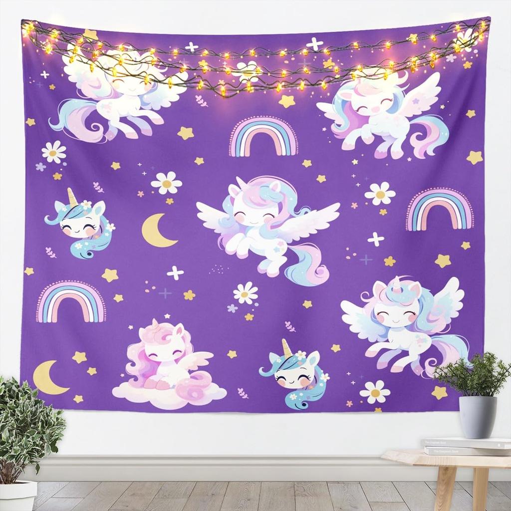 Rosa Schmetterling Wandteppich Garten Wandkunst Lila Blaue Schmetterlinge Druck Wandbehang Decke für Wohnzimmer Schlafzimmer Kawaii Rosa