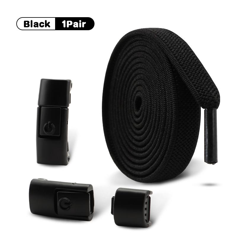 1Pair/2Pair Elastic Laces Sneakers Tennis No Tie Shoe Laces Lock Shoelaces Without Ties Kids Adult Shoelace Shoes Accessories