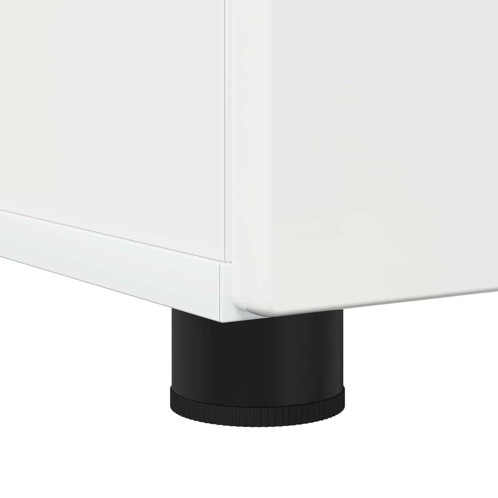 Bathroom Cabinet with Storage Glossy White 61 X 35 X 64 Cm