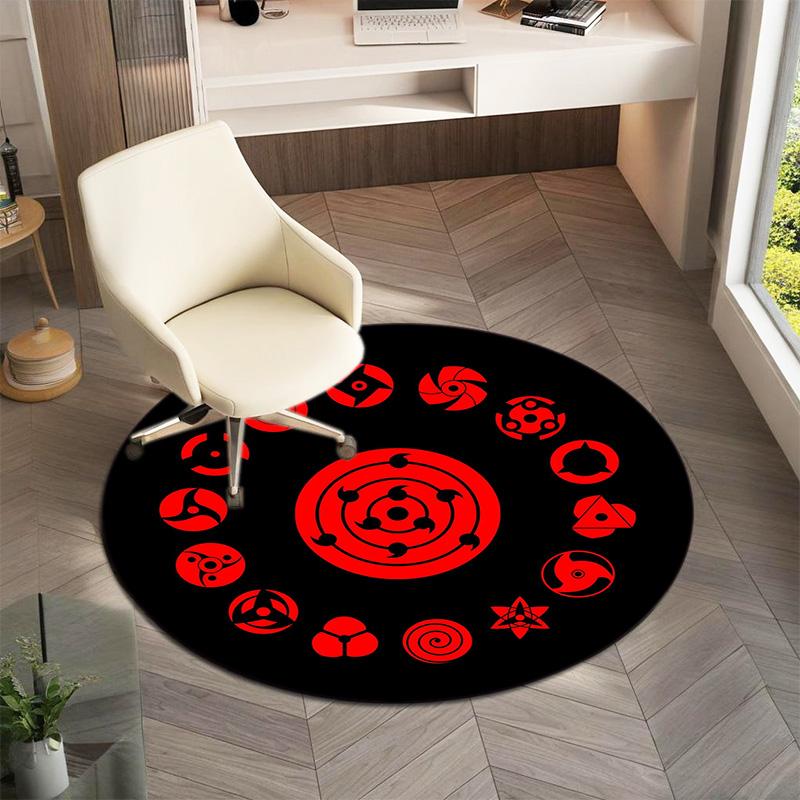 Famous cartoon NARUTO protagonist Uzumaki Naruto round carpet soft home decoration anti-slip door mat outdoor picnic mat carpet M3