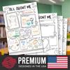 Hadley Designs All About Me Posters Elementary - 20 Star of The Week Poster, All About Me Posters Preschool & Kindergarten, Star Student Poster,
