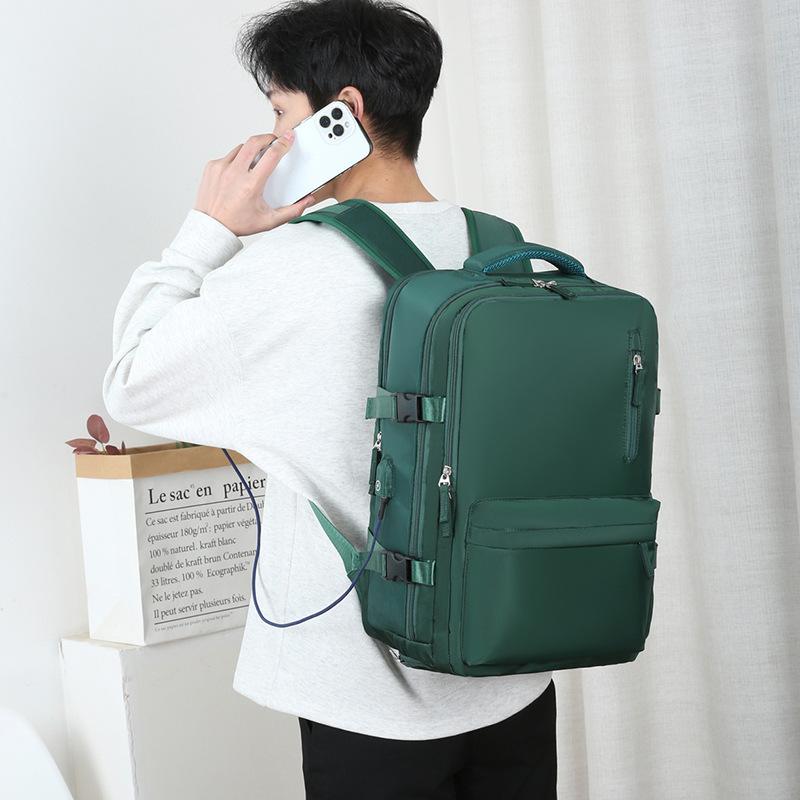 Schoolbag Outdoor Excursion Backpack New Oxford School Bag Simple Multifunctional Dry and Wet Separation Backpack