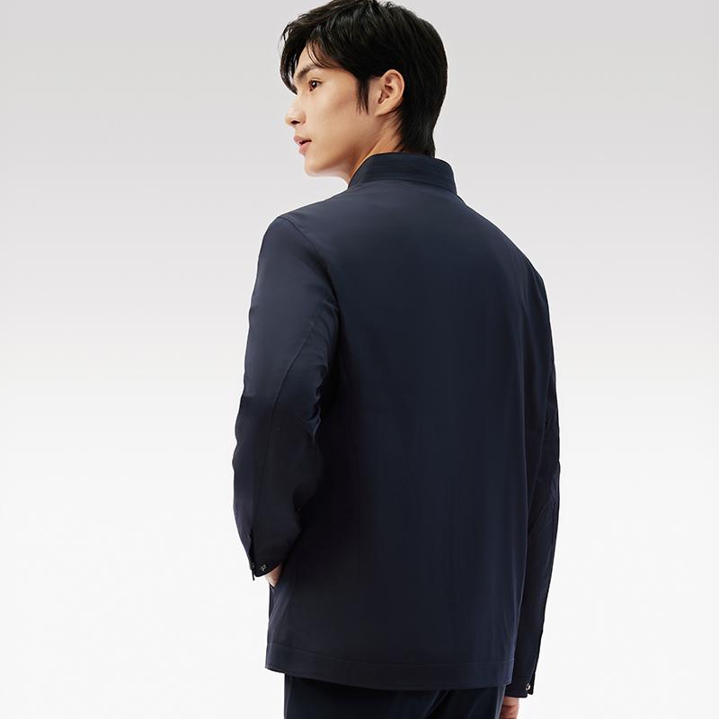 [Sleek and stylish] Business and leisure stand up collar jacket for men, jacket for veteran cadres, men's jacket