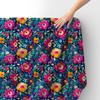 Royal Samt Stoff Polyester Zum Nähen - Motiv Blumen - Rdx2370