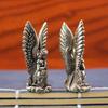 Goddess Angel Figure Home Decor Guardian Angel Statue Decoration Retro Home Decor Desktop Tea Pet Craftwork Bronze Ornament