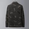 Autumn and Winter New Men's Chenille Jacket Business Casual Lapel Cotton Thickened Young and Middle-aged Jacket Men's Coat