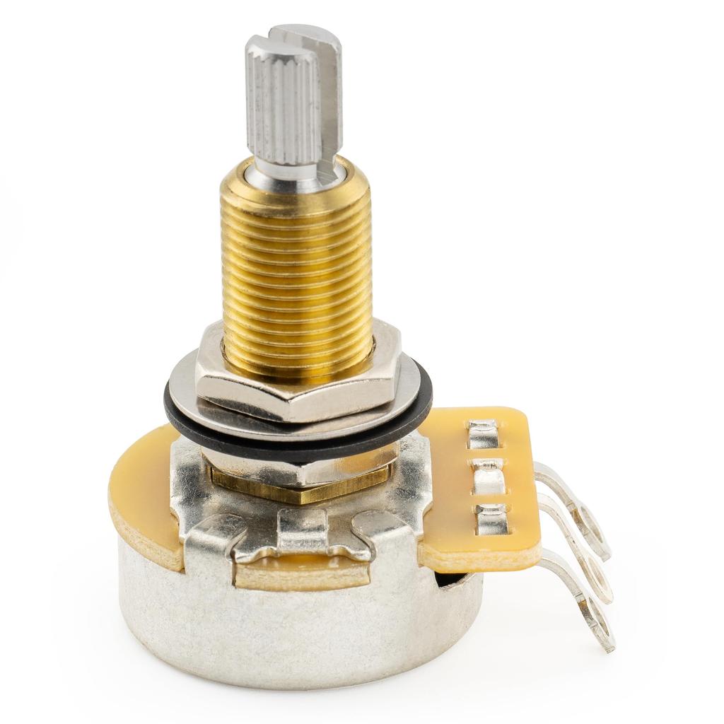 CTS 450 A500K Long Split Shaft Potentiometer for Electric Guitar and Bass Pot, 3/4" 10% A-Curve