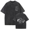 New Summer Chainsaw Man High Quality TShirt Men and Women Cotton Vintage Washed Print Retro Streetwear Family Matching Top
