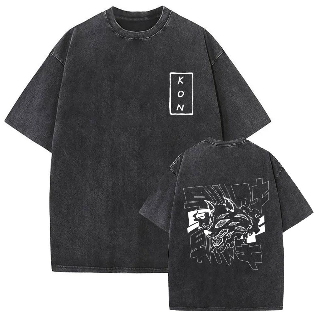 New Summer Chainsaw Man High Quality TShirt Men and Women Cotton Vintage Washed Print Retro Streetwear Family Matching Top