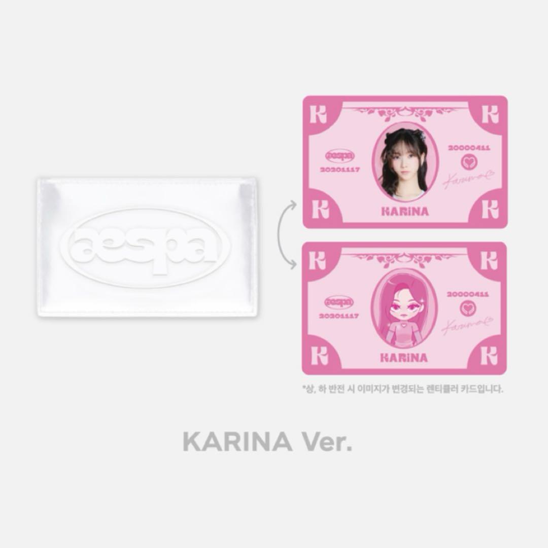 

[USED] aespa card wallet pop-up Karina