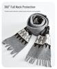 Kids' Diamond Knit Scarf - Parent-Child Style, Warm & Windproof for Autumn/Winter Korean Style.