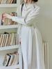 Two Sheep Design Twilight Asymmetrical Long-Sleeve Dress - Women's Autumn Waist-Hugging Intellectual Style