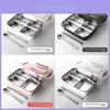 Stainless Steel Lunch Box For Students With Multiple Compartments And Antislip Design For School And Office Use