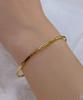Helene Jewelry 925 Silver One Cubic Half Bangle Bracelet