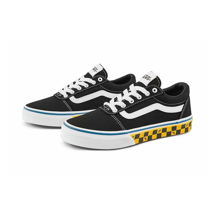 Vans Active Low Top Kids Skate Shoes Kids Sneakers Black White VN0A38J92B3