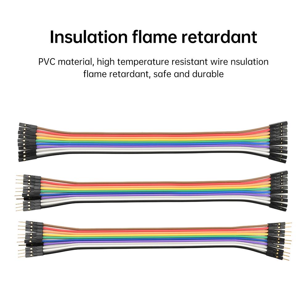 10PIN Pure Copper DuPont wire male to male,female to male,female to female,2.54 terminal connection wire 28core gold-plate cable