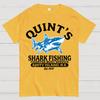 Quint's Shark Fishing Cotton Summer Casual Cool Loose T-Shirt