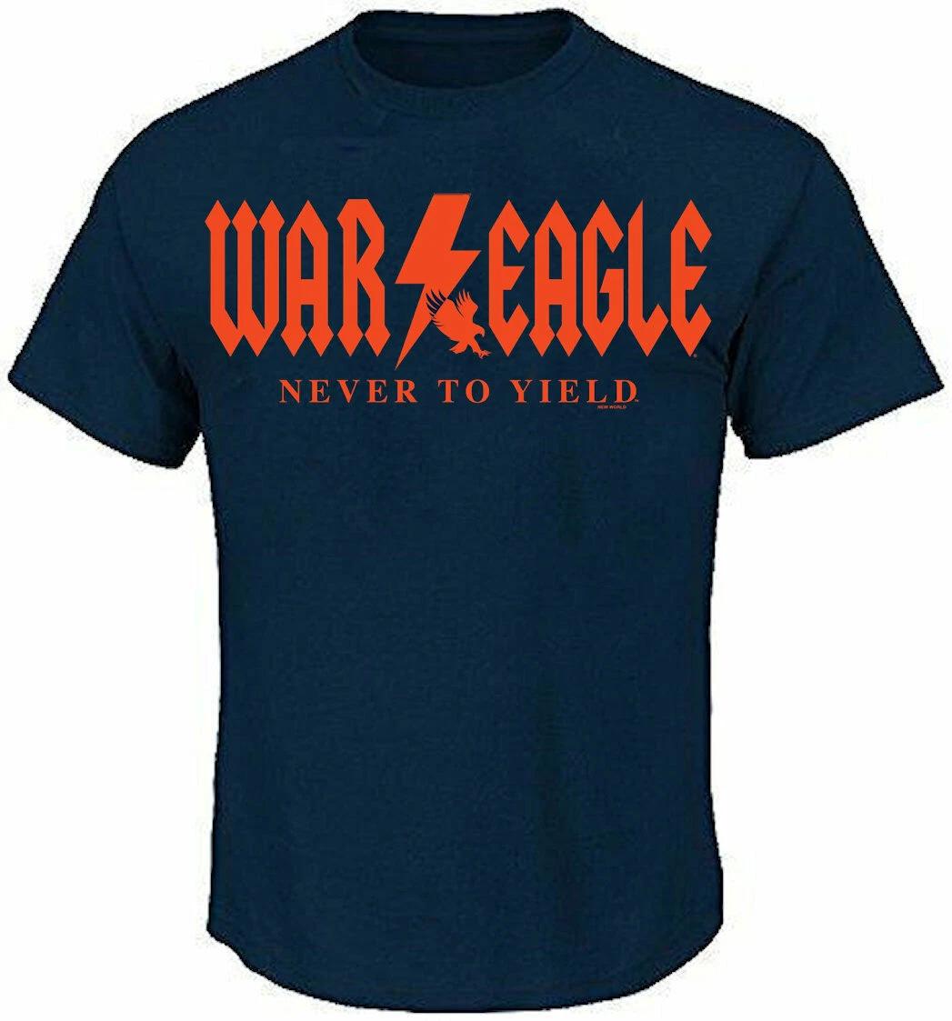 

Auburn Tigers Adult Navy Blue War Eagle Bolt Short Sleeve Shirt S
